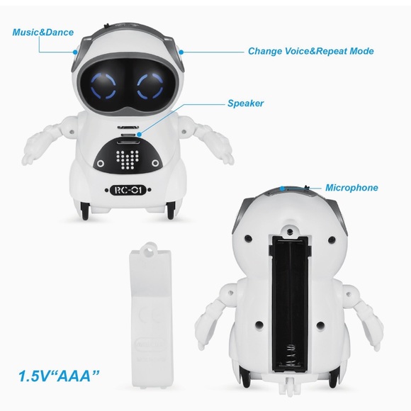 New Pocket Mini RC Robot Talking Interactive Kids Toy Gift Smart Toys Robots - Picture 15 of 15